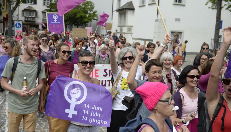 Um 15.40 Uhr ging begann der Demonstrationszug.