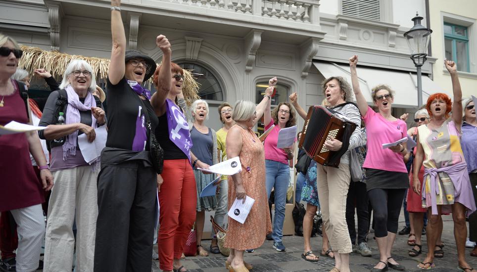 Spass am Singen und Protestieren.
