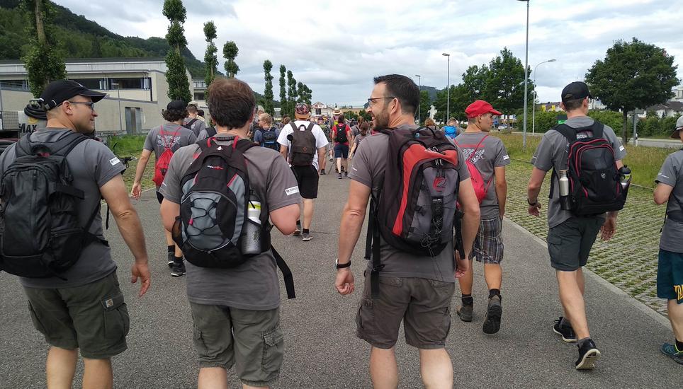 Jetzt werden die letzten Kilometer in Angriff genommen.