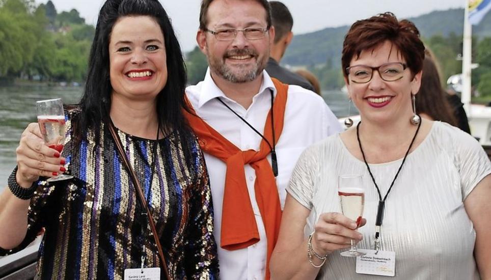 Das Organisationsteam mit Sandra Lanz (l.), Marcel Fischer und Corinne Dossenbach genoss den Abend. Bilder: Herrmann-Luc Harmeier