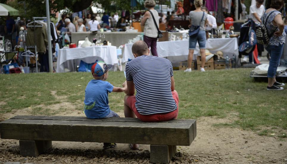 Auf einem Flohmarkt begegnen einem neben manchen Raritäten auch mal der eine oder andere Streifenträger.