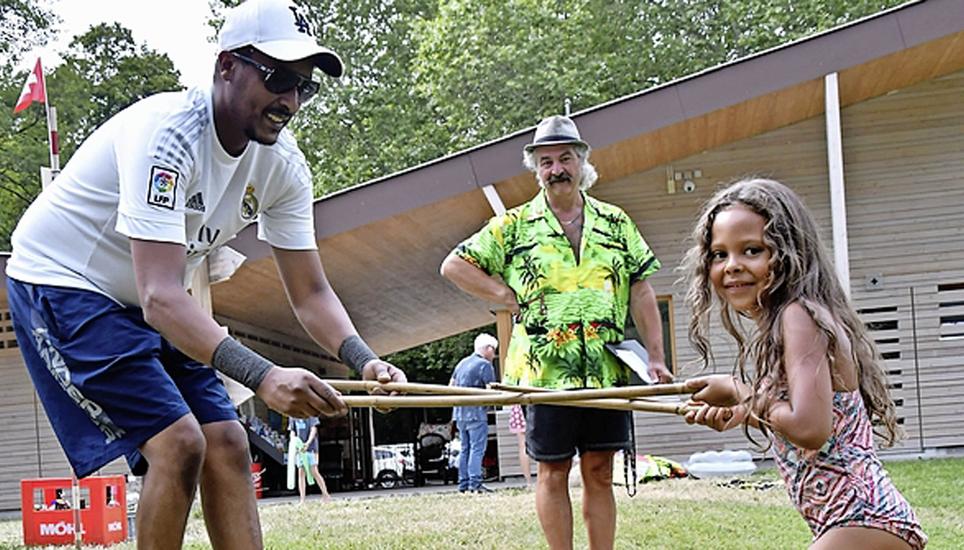 Das Team Abdirahman mit Nayla und Ahmed hatten grossen Spass. Bild: chm