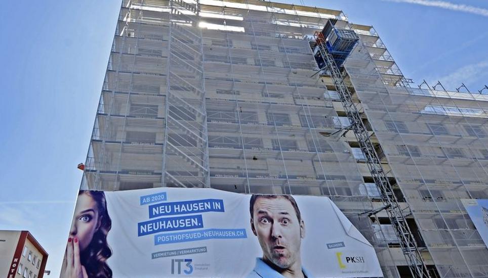 Im Parterre des zwölfstöckigen Posthof Süd will das Kantonsspital seine Radiologieabteilung einmieten. Bild: Selwyn Hoffmann
