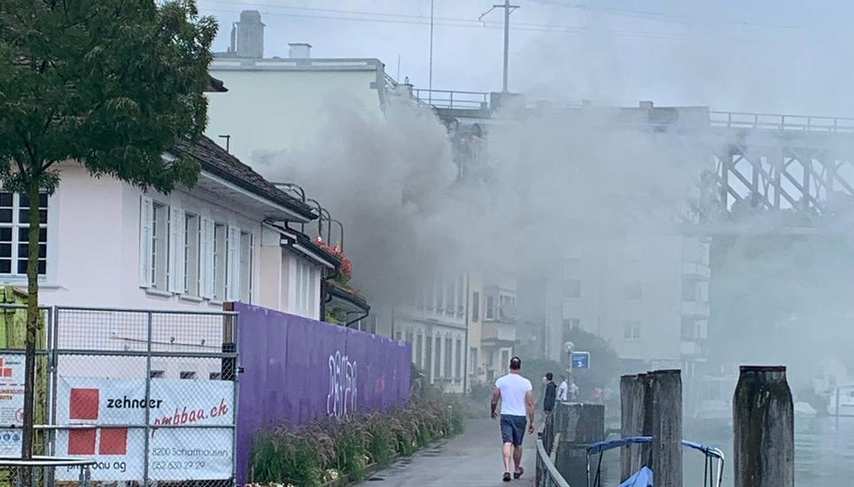 Die genaue Brandursache ist noch unklar. Bild: Radio Munot
