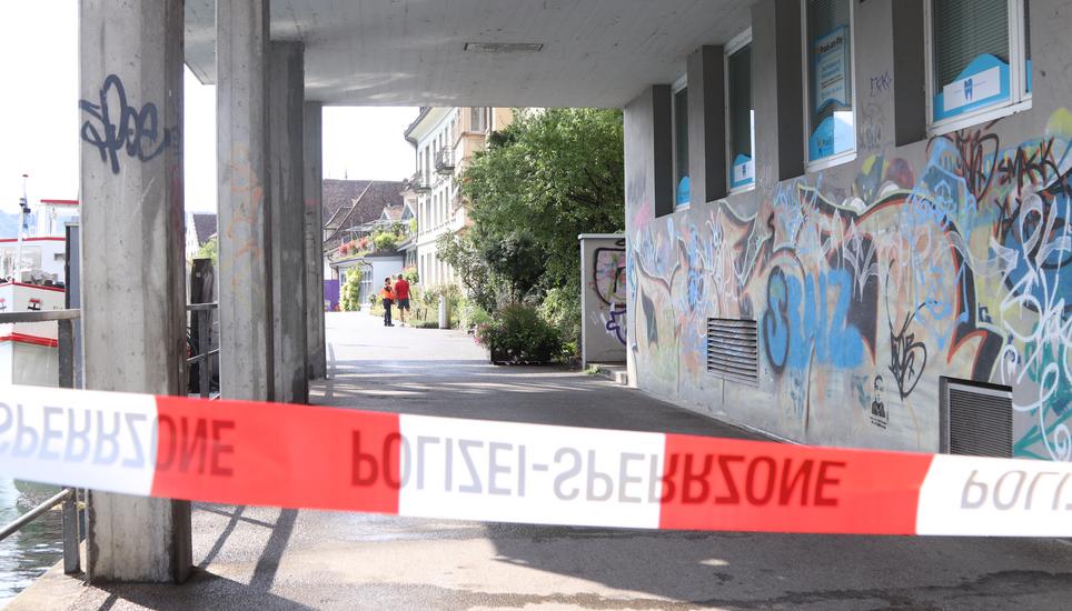 Grosseinsatz beim Rheinquai. Bild: Ralph Denzel