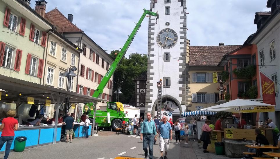So sah das Altstadtfest in Diessenhofen im vergangenen Jahr aus. Auf das nächste Fest muss man noch ein weiteres Jahr warten. Archivbild: Radio Munot