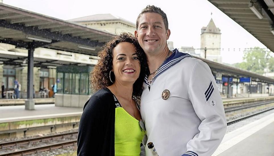 Nostalgisch: Patricia und Daniel Uhlig waren das letzte Mal vor fünfzehn Jahren an der Parade.