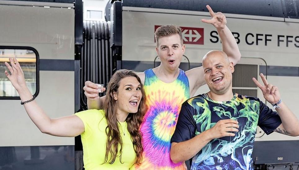 Wiederholungstäter: Vanessa Walentin, Max Panser und Philipp Preuss besuchen die Parade jährlich.