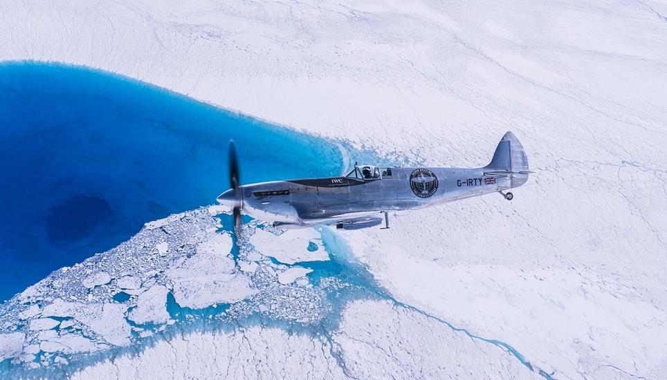 Für die Spitfire ging es bereits über Grönland. Bild: zvg