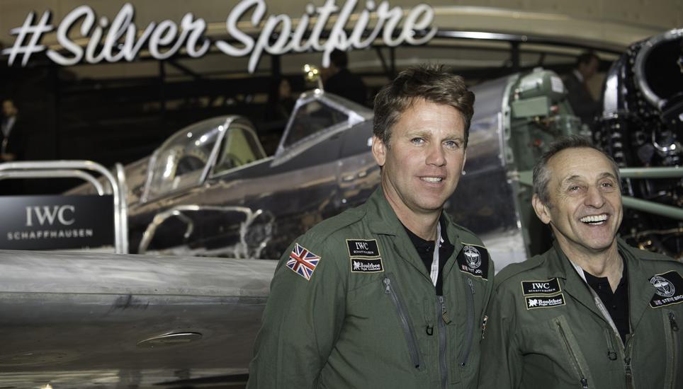 Die Piloten Matt Jones und Steve Boultbee-Brooks bei der Uhrenmesse in Genf Anfang des Jahres. Bild: Jeannette Vogel