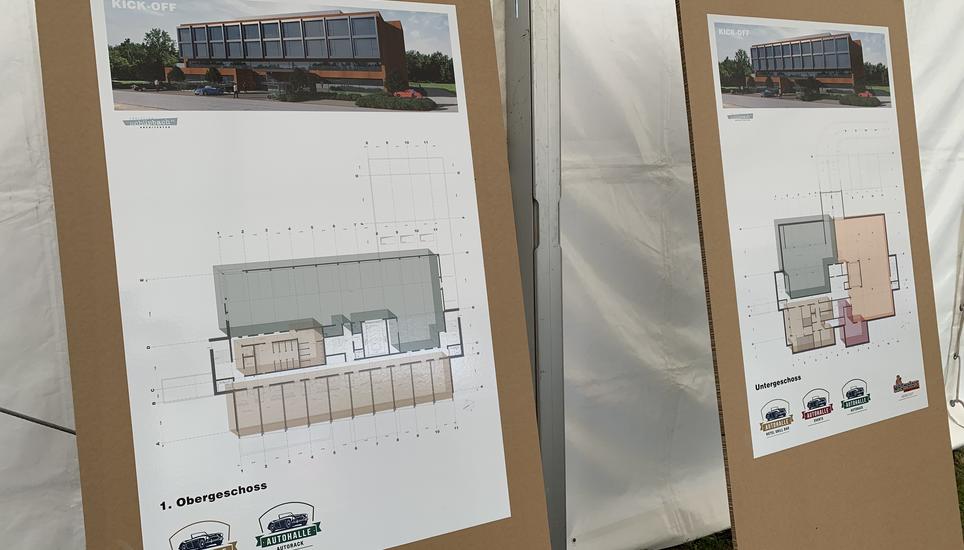 So soll die «Autohalle» aussehen, wenn sie fertig ist - bis jetzt gibt es sie nur auf Papier. Bild: RM