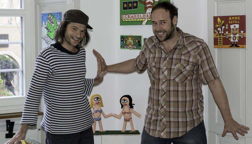 Zusammen mit Remo Keller (l.) bildet Roman Maeder das Duo Milk and Wodka.