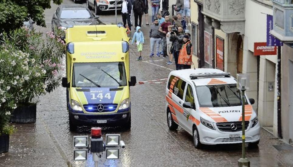 Teile der Schaffhauser Altstadt waren nach dem Angriff im Juli 2017 während Stunden abgesperrt. Bilder: Selwyn Hoffmann