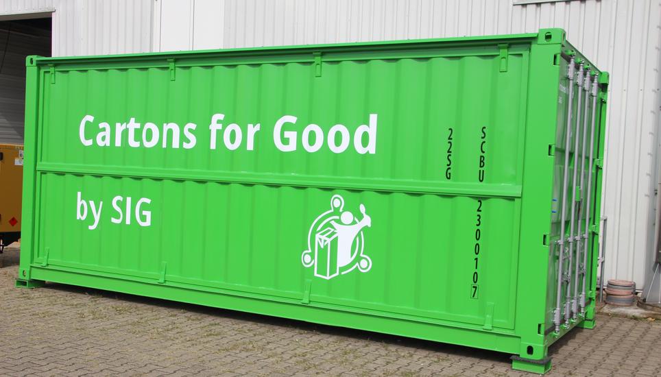 Miniaturabfüllanlage – im Container unterwegs: Die verkleinerte und vereinfachte Version einer Abfüllanlage, mit der Lebensmittel konserviert werden, hat in einem Container Platz.
