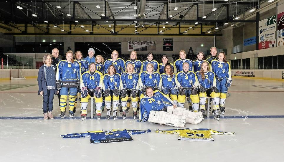 Die Frauen des EHC Schaffhausen. Bild: pd/Patrick Stoll