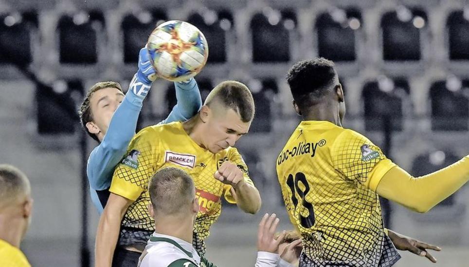 Endstation Kriens-Goalie Pascal Brügger: Die FCS-Stürmer konnten gestern nicht reüssieren. Bild: Roger Albrecht