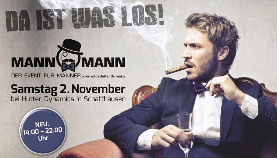 Mann o Mann – Der Event für Männer findet am Samstag, 2. November 2019 zum dritten Mal statt.