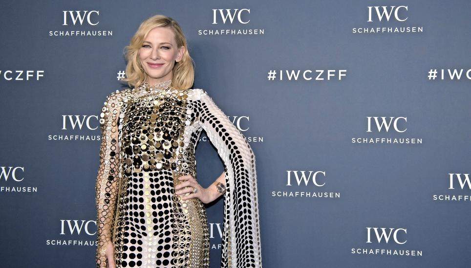 Cate Blanchett trägt gerne Herrenuhren, wie sie am Event am Samstag verraten hat. Früher habe Sie viel die Uhr ihres Vaters getragen. Bild: Jeannette Vogel