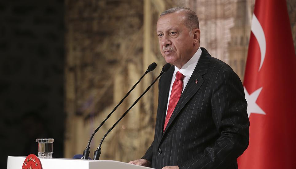 Nach Gesprächen mit dem amerikanischen Vize-Präsidenten Mike Pence hat der türkische Präsident Erdogan eine 120-stündige Waffenruhe zugesichert. Bild: Key