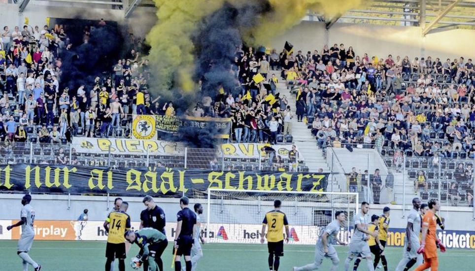 Ein voller Lipo-Park: Wie hier im Cup-Kracher gegen die Young Boys Bern hoffen die Verantwortlichen des FCS auch gegen GC auf eine grosse Kulisse. Bild: Roger Albrecht