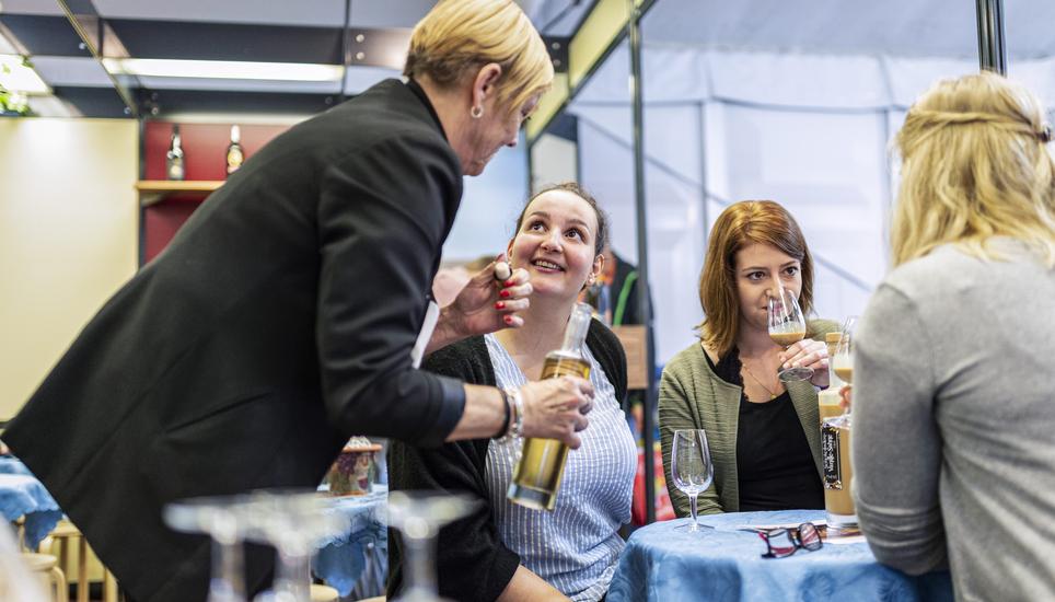 Degustationen dürfen auf der Breite natürlich auch nicht fehlen.