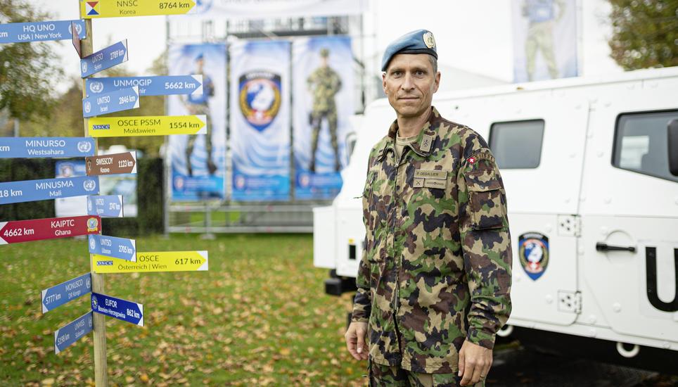 Patrick Dégallier war mehrfach im Auslandeinsatz für die Schweizer Armee. Bild: Melanie Duchene