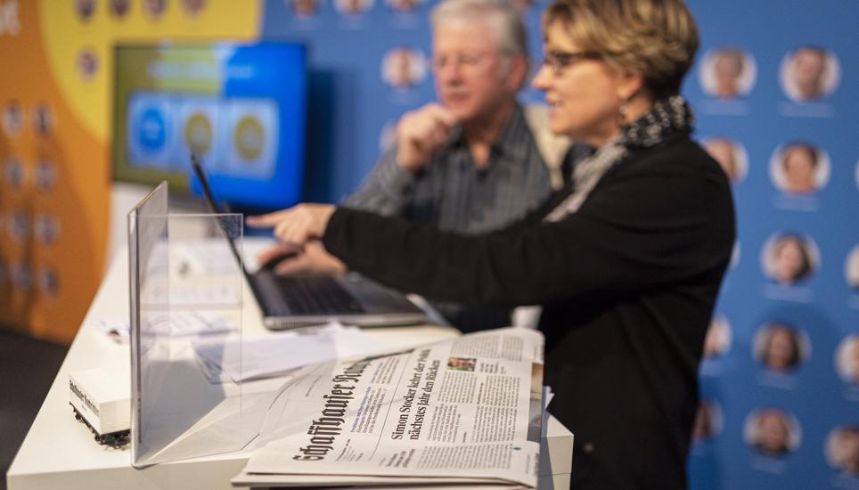 Auch der Onlineauftritt shn.ch wird an der Messe erklärt.