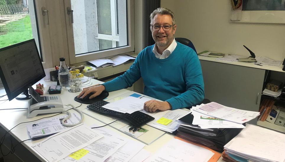 Der aktuelle Bürgermeister Markus Möll tritt zur Wiederwahl an. Bild: Radio Munot