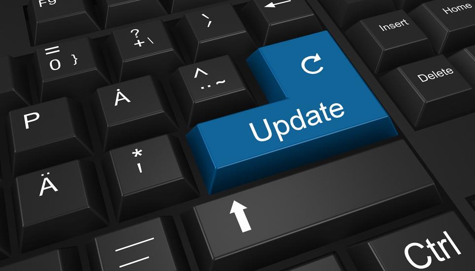 Das Update dauert ungefähr 15 Minuten.