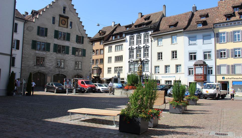 Für eine Woche waren keine Autos erlaubt auf dem Platz. Bild: Radio Munot