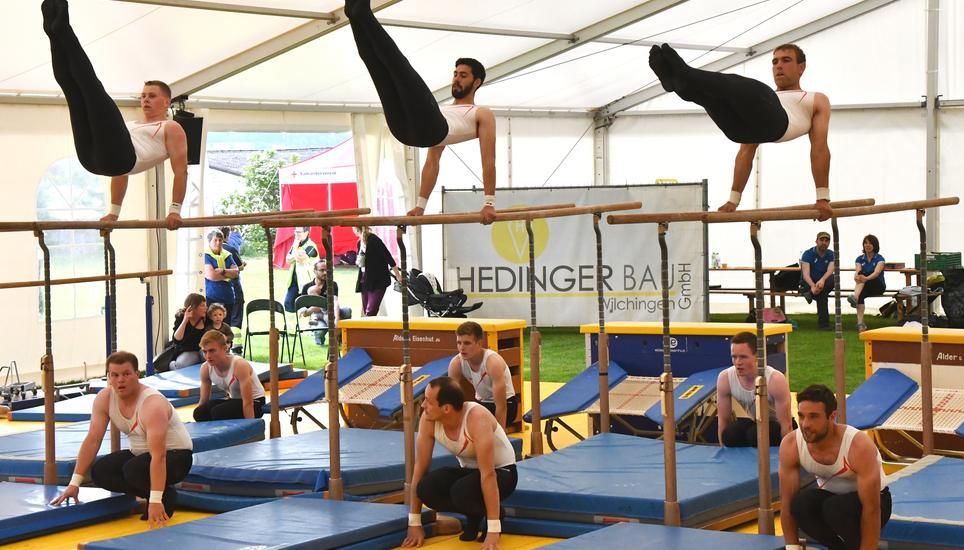 Im Jahr 2023 wird im Weinland so geturnt wie es hier der Teevau Wilchingen am Chläggi-Cup 2018 machte. Archivbild: Christoph Merki