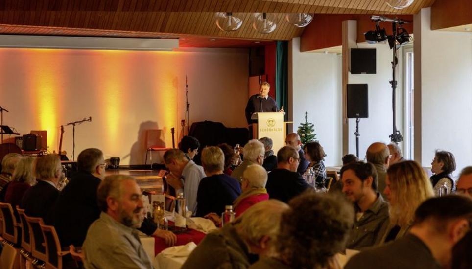 Das 50-Jahr-Jubiläum der Stiftung Schönhalde wurde im ehemaligen Pflege- zentrum gefeiert. Bild: Roberta Fele