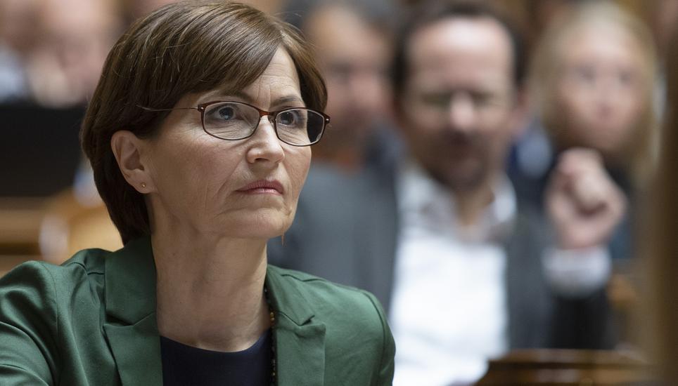 Regula Rytz holte nur 82 Stimmen und unterlag Ignazio Cassis somit deutlich. Bild: Key