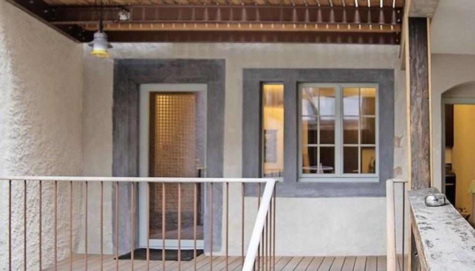 Balkon an der Rückseite des «Weissen Adlers».