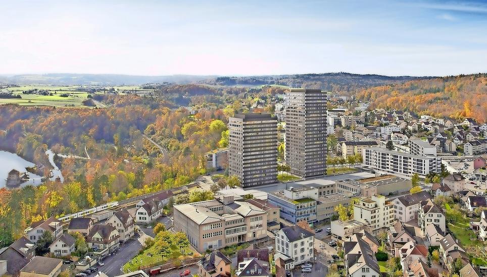 Auf dem RhyTech-Areal können die beiden Hochhäuser gebaut werden. Bild: ZVG