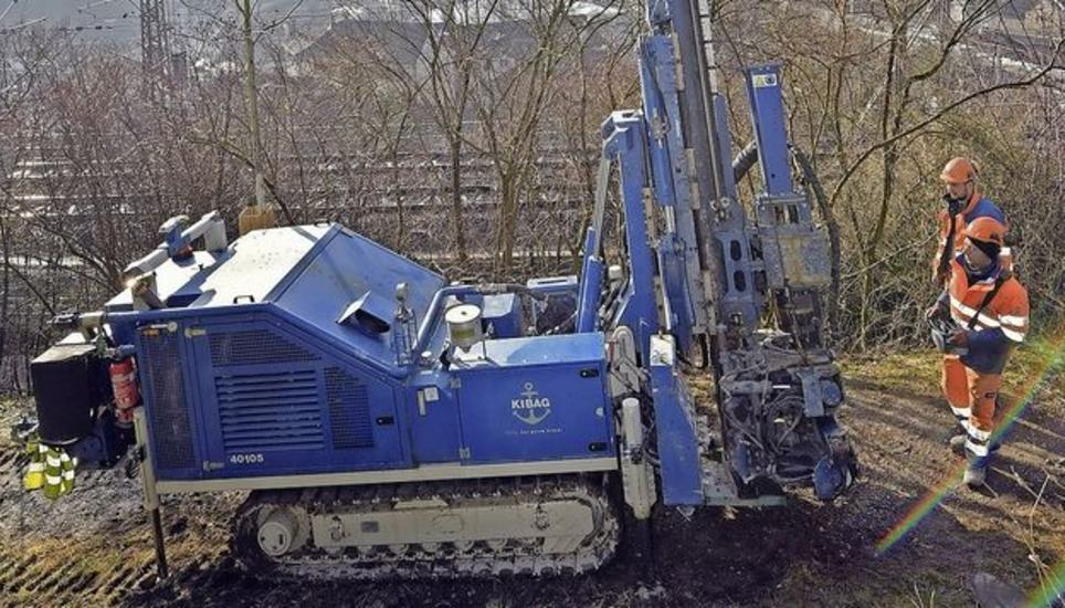 Die Bohrungen am Standort «KB 1» im Fäsenstaubpark sind bereits abgeschlossen.