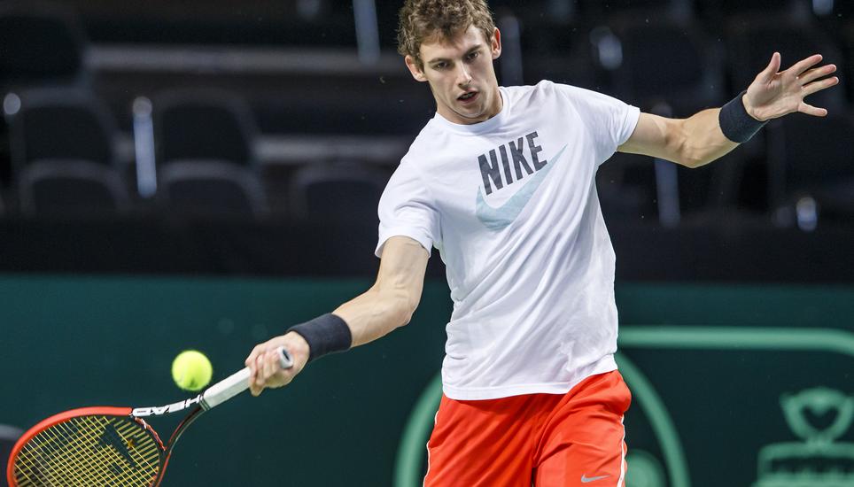 Der Schaffhauser Tennisspieler Henri Laksoonen befindet sich derzeit auf Platz 102 im internationalen ATP-Ranking. Bild: Key