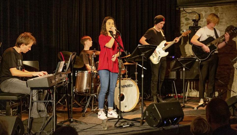 Die Band «Soundlines» erfüllte das Haberhaus mit melodischem Gesang. Bilder: Roberta Fele