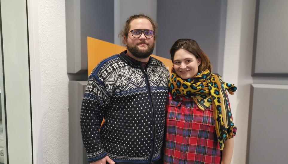 Die beiden neuen Besitzer des «Fäsch»: Manuel Schmid und Denise Brodtbeck. Bild: Radio Munot