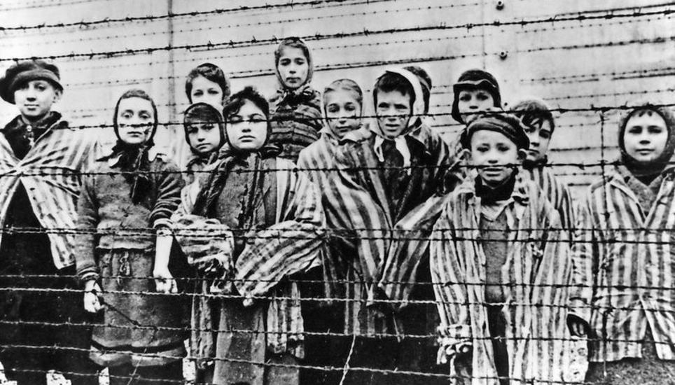 Gefangene des Konzentrationslagers Auschwitz. Bild: Key