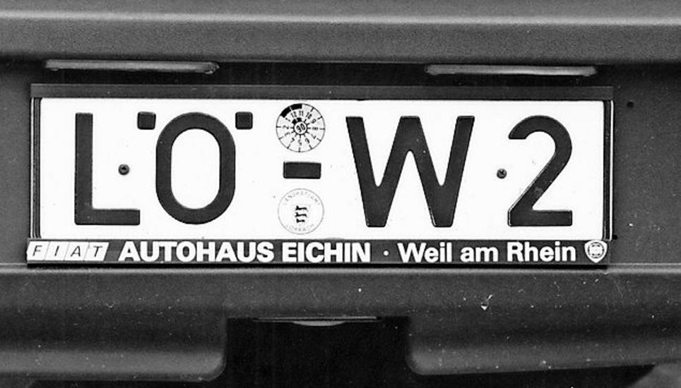 Legendär: Löws Autonummer.