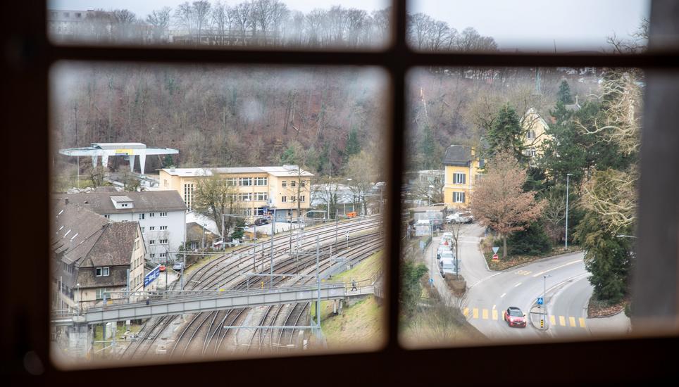 Blick aus dem Innern des Turms.