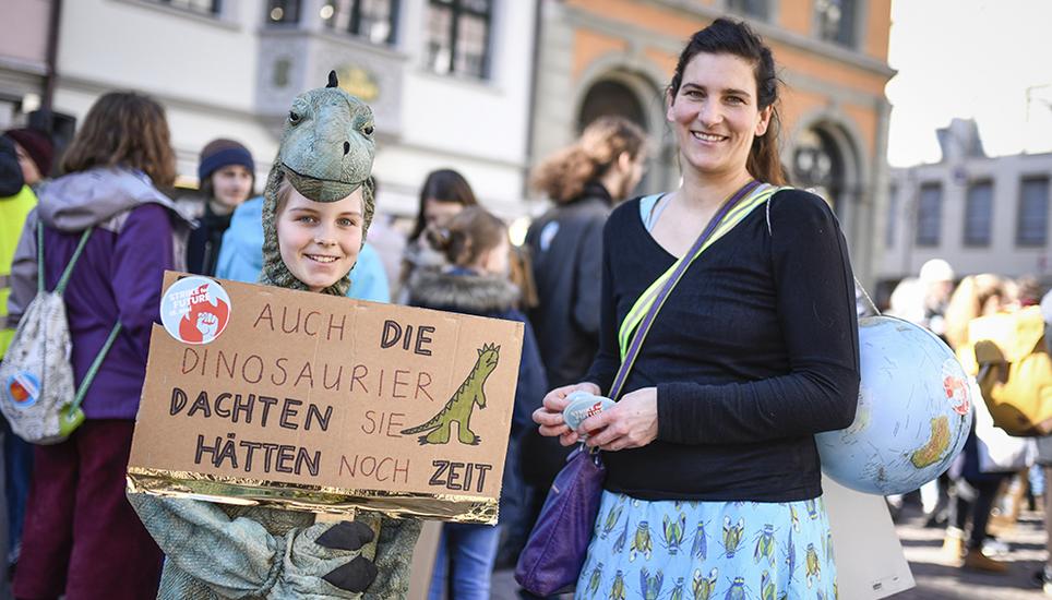 Auch dieses Mal kamen wieder viele Leute zur Klimademonstration.: Melanie Duchene