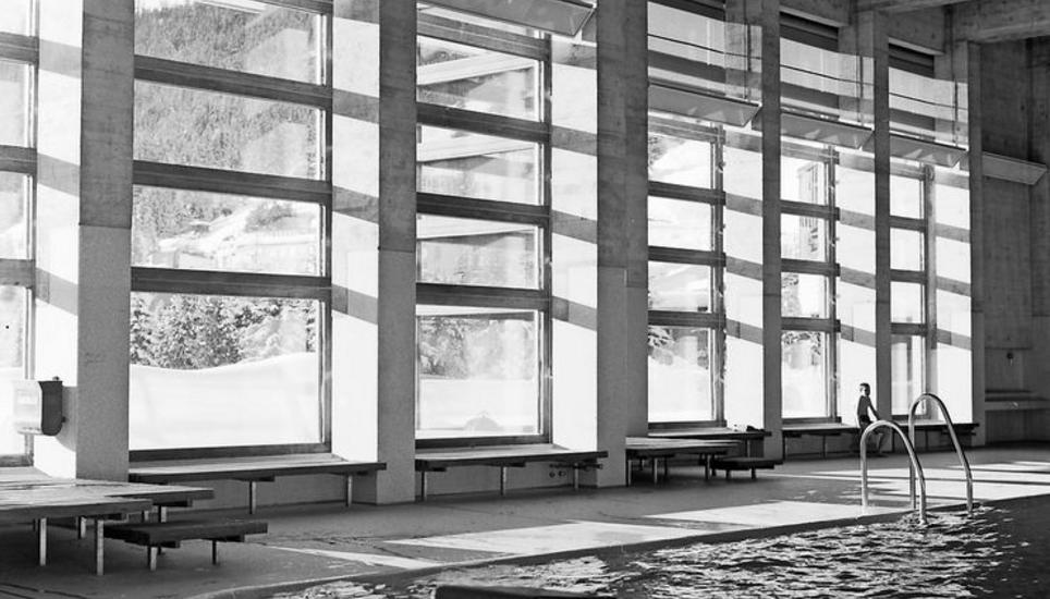 Das Hallenbad in Davos wurde von Gisel 1959 entworfen. Bild: Key