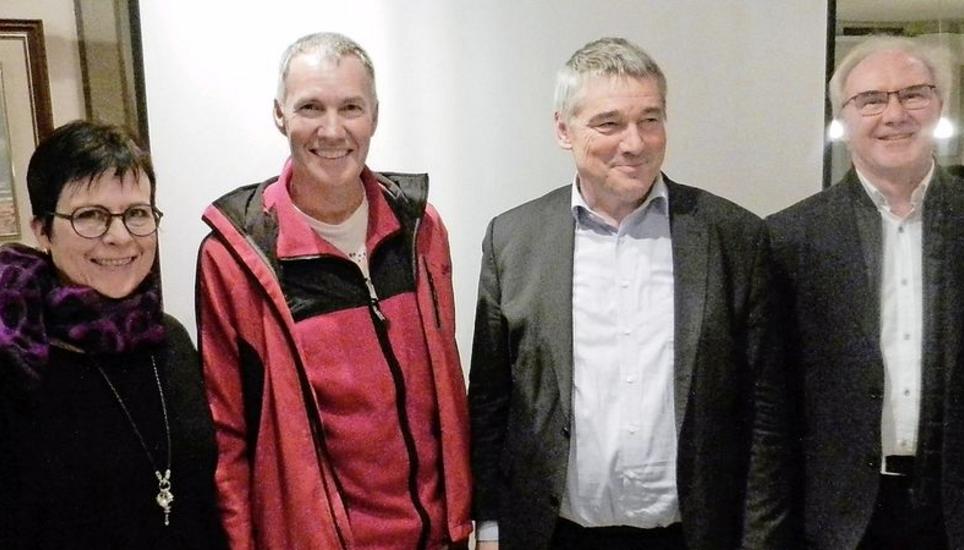 Karin Spörli, Martin Bösch, Walter Vogelsanger und Peter Bosshard. Bild: Karl Hotz