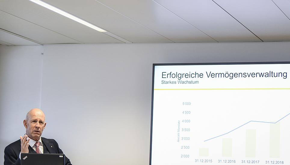 2019 hat die SHKB den höchsten
Gewinn in ihrer Geschichte ausgewiesen. Bild: Melanie Duchene