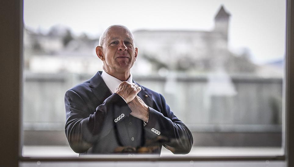 Der Boss: Martin Vogel führt die Schaffhauser Kantonalbank von Erfolg zu Erfolg. Bild: Melanie Duchene