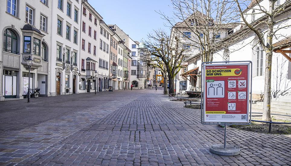 Am Sonntagmorgen wurden die offiziellen Zahlen des Kantons Schaffhausen veröffentlicht: Bislang habe man 40 Personen positiv auf das Coronavirus getestet. Bild: Melanie Duchene