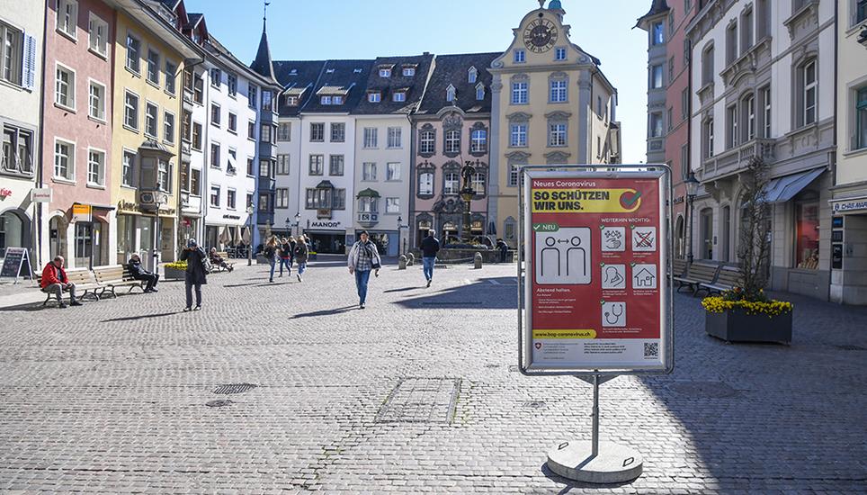 Am 1. Juni wurde erstmals eine einstellige Zahl an Neuinfektionen gemessen: neun laborbestätigte Fälle zählte das Bundesamt für Gesundheit. Bild: Melanie Duchene