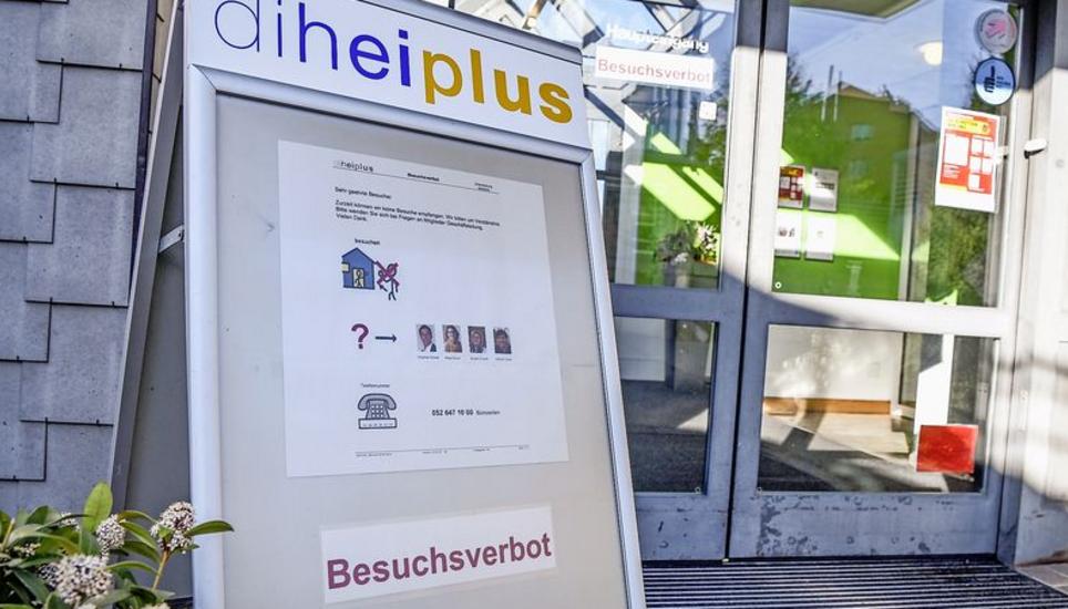 Seit 13. März herrscht im «diheiplus» in Neuhausen am Rheinfall ein Besuchsverbot. Bild: Melanie Duchene